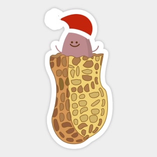 Baby peanut as Santa Claus Sticker